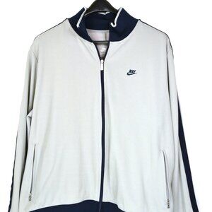 Nike Sportswear Men's Size 3XL Gray & Navy Full Zip Athletic Track Jacket